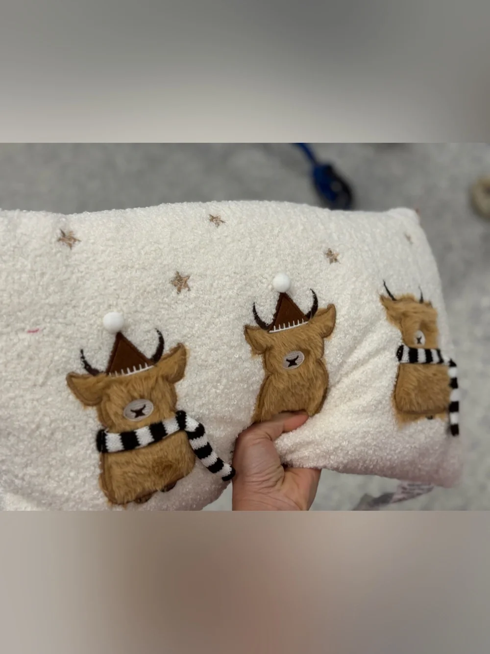 halloween trio cow pillow